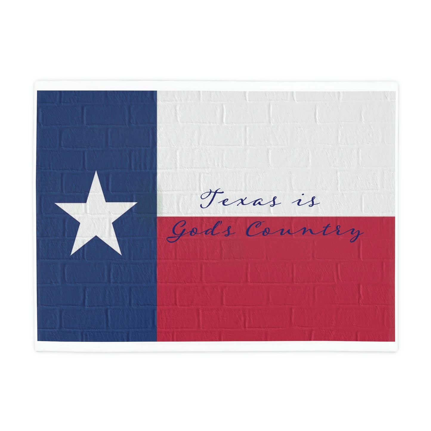 Texas Flag Plush Fleece Blanket