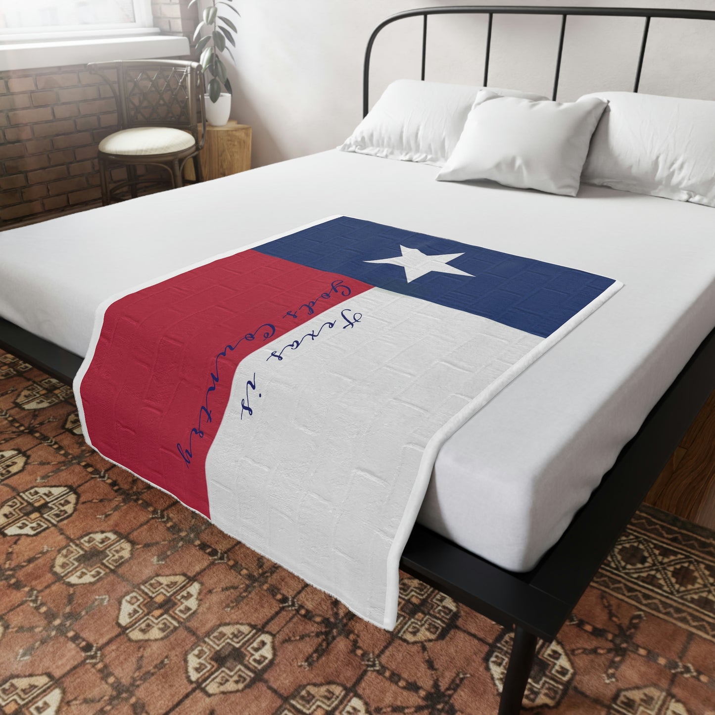 Texas Flag Plush Fleece Blanket