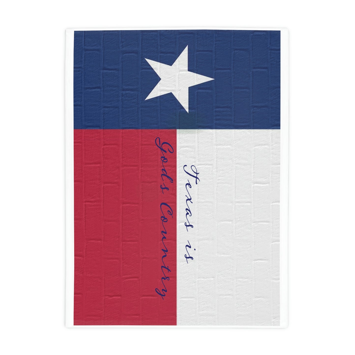 Texas Flag Plush Fleece Blanket