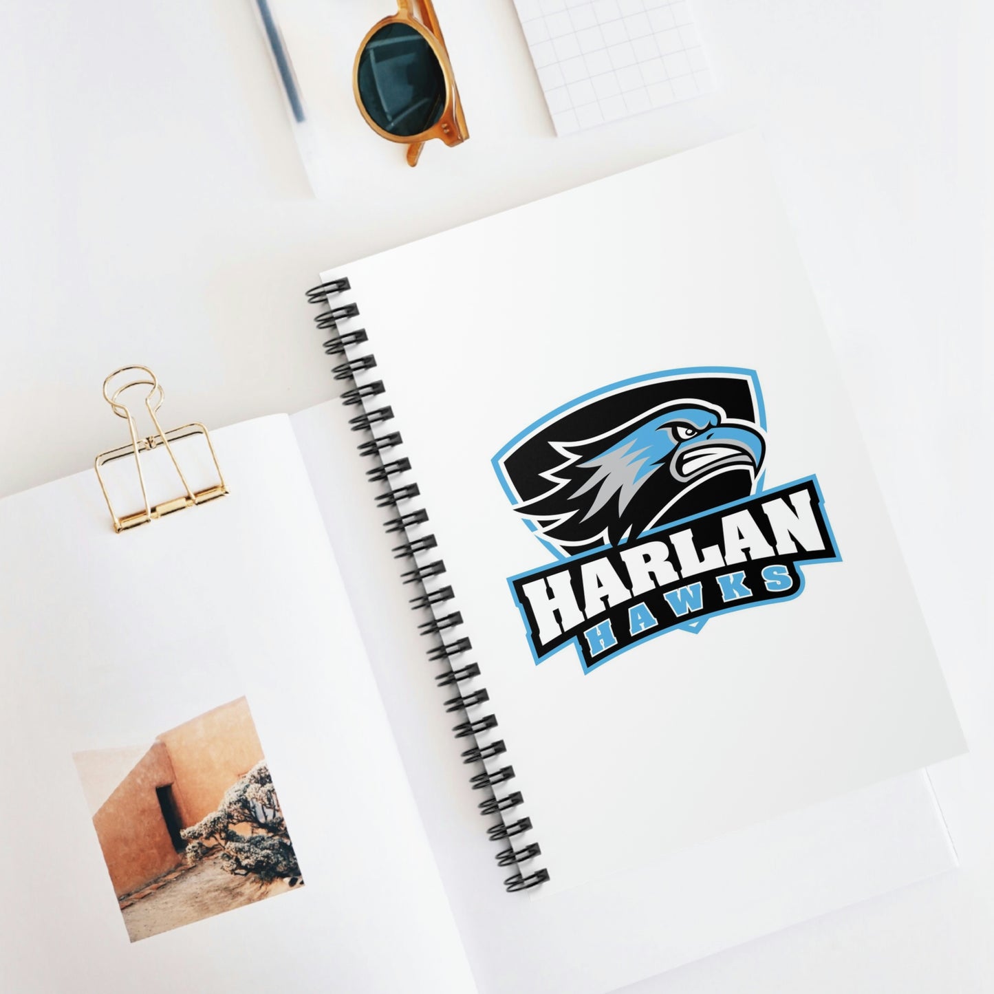 Harlan Hawks Spiral Notebook - Ruled Line