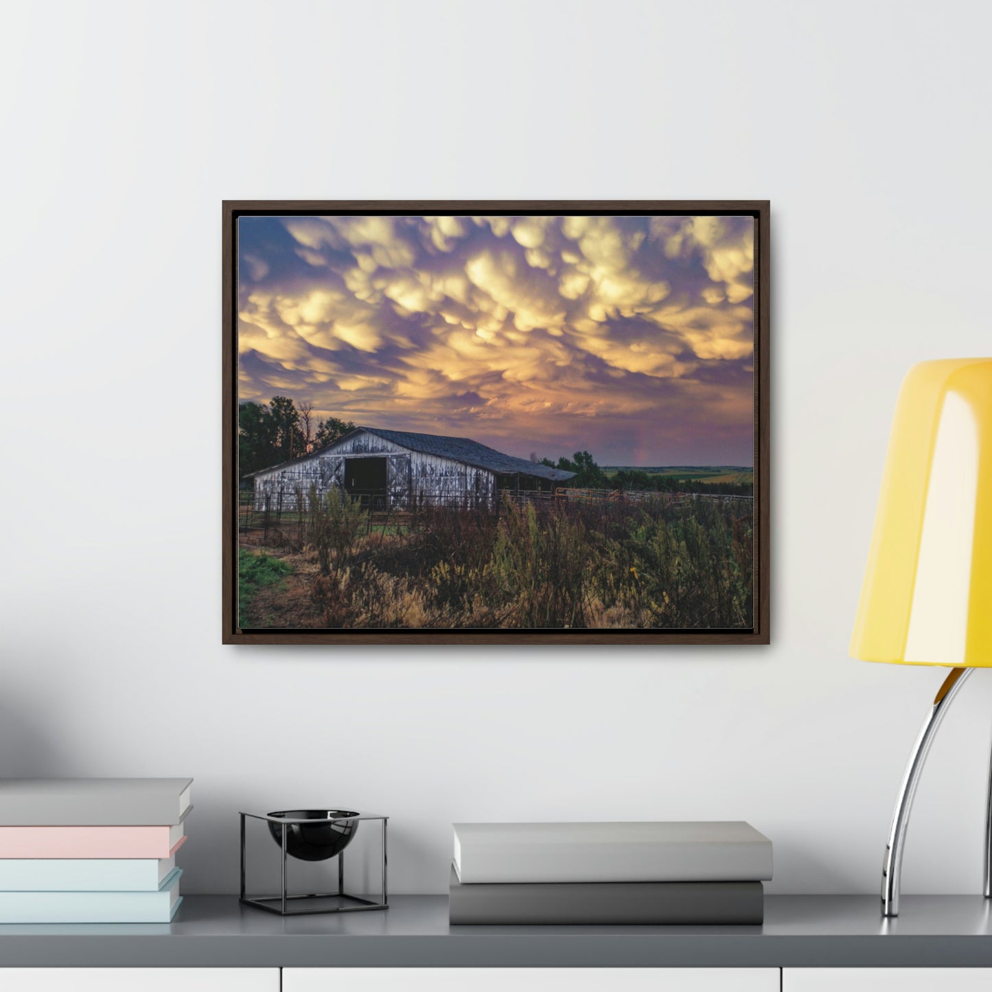 Storm on the plains Gallery Canvas Wraps, Horizontal Frame