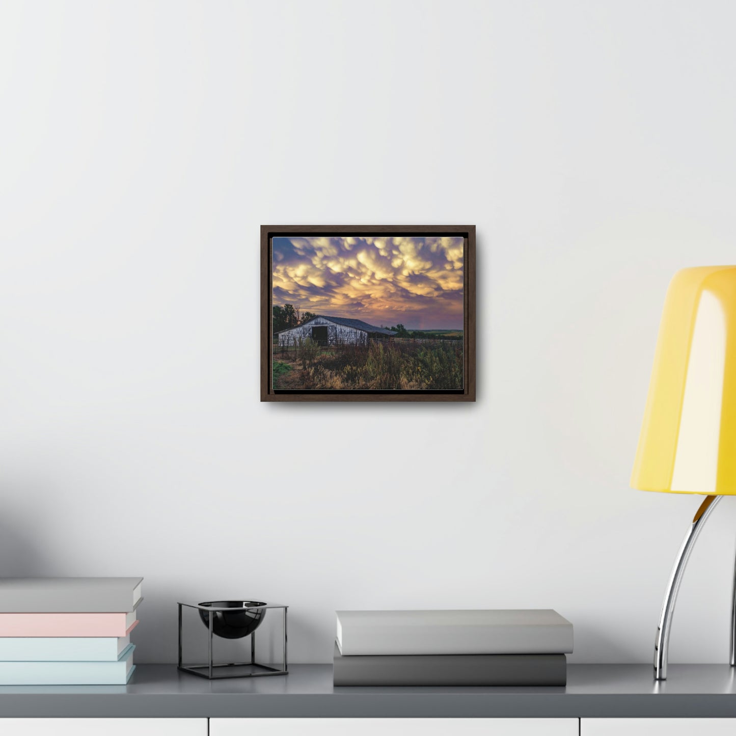 Storm on the plains Gallery Canvas Wraps, Horizontal Frame