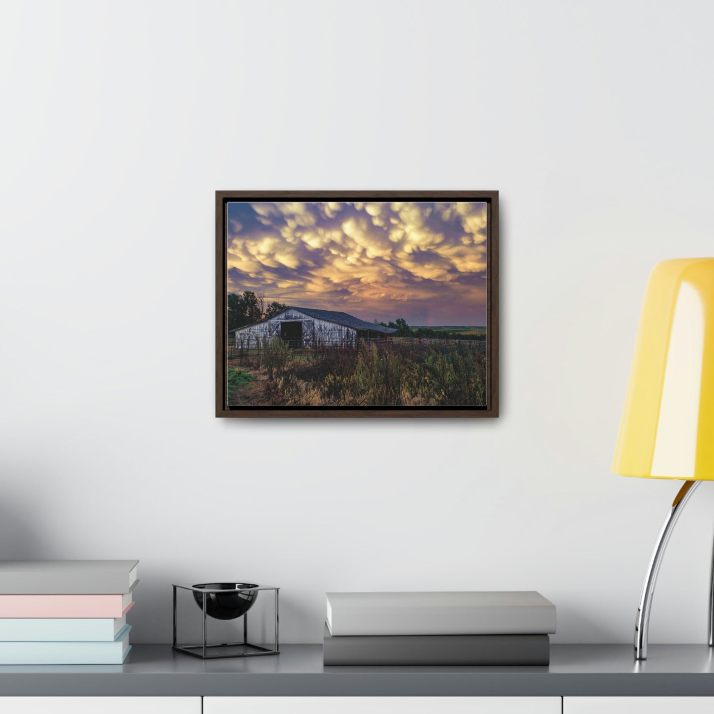 Storm on the plains Gallery Canvas Wraps, Horizontal Frame