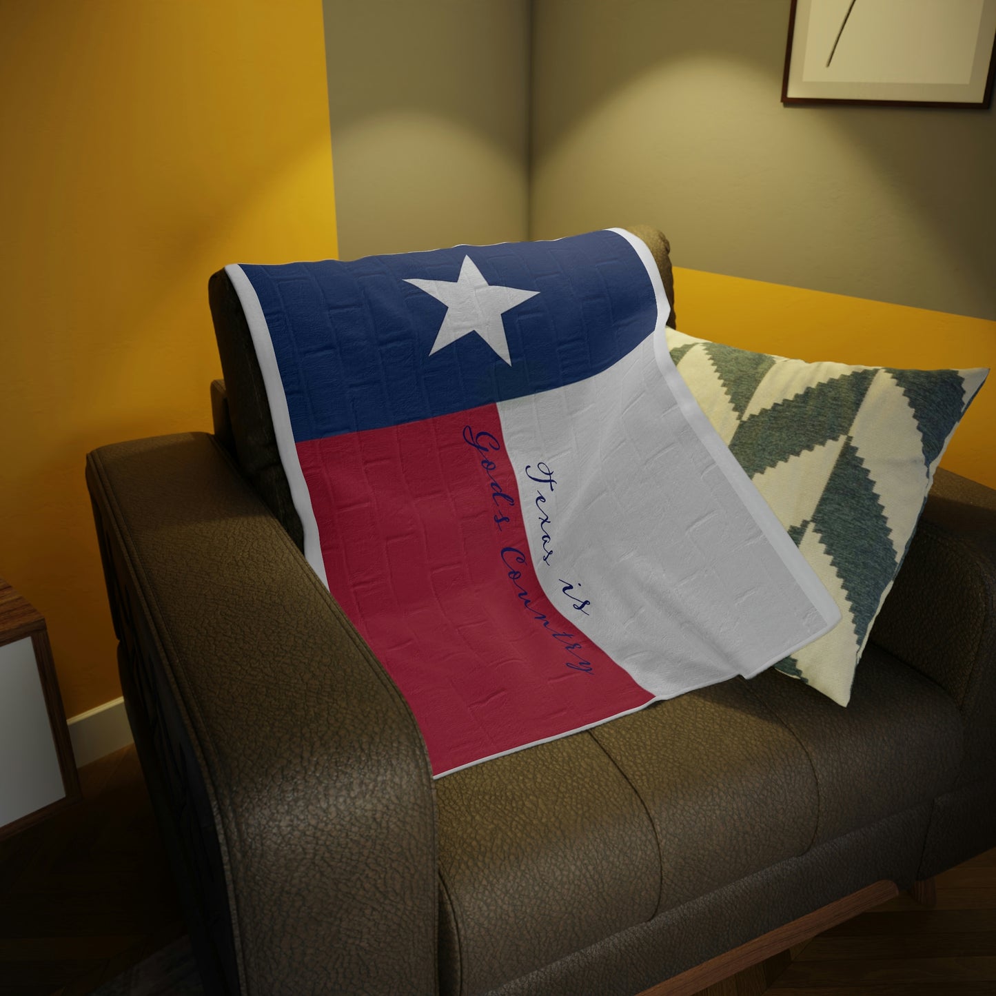 Texas Flag Plush Fleece Blanket