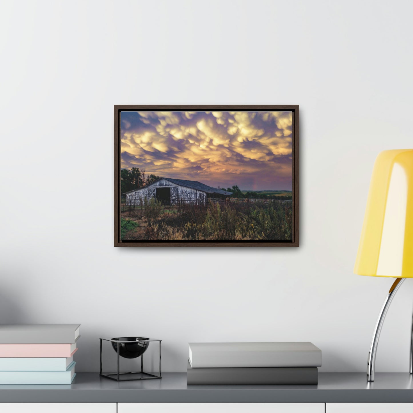 Storm on the plains Gallery Canvas Wraps, Horizontal Frame